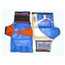Перчатки спортивные SPRINTER/ перчатки для смешанных единоборств/ перчатки для рукопашного боя (кожа, гель, сетка). Размер XL. Цвет: в ассортименте.